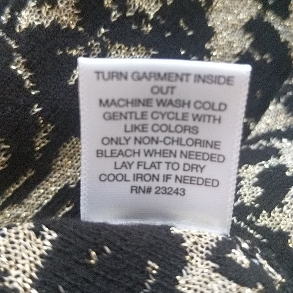 Gold Metallic festive cardigan - Picture 9 of 12